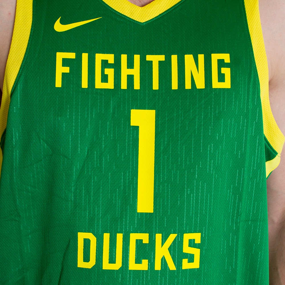 #1, Nike, Basketball, Replica, Road, Jersey, Apple Green